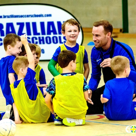 Coach Will speaking to group of BSS boys
